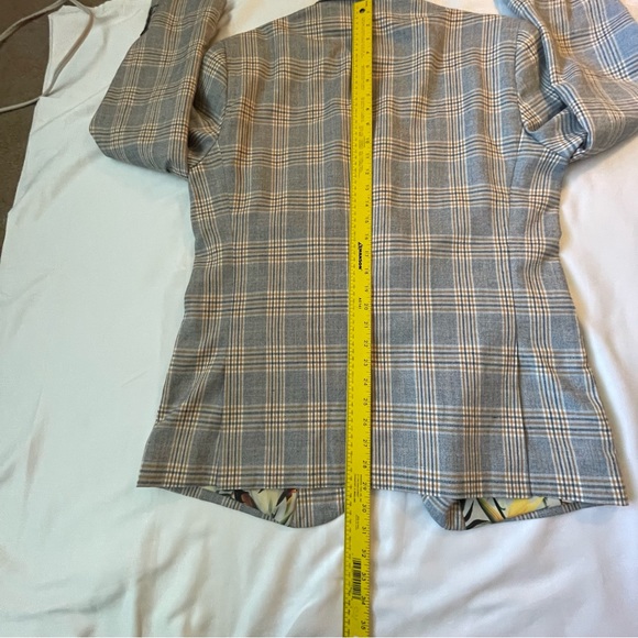 Paisley & Gray Sports Jacket Linen Blend 44R Slim Fit Blue White Gold - Picture 7 of 11